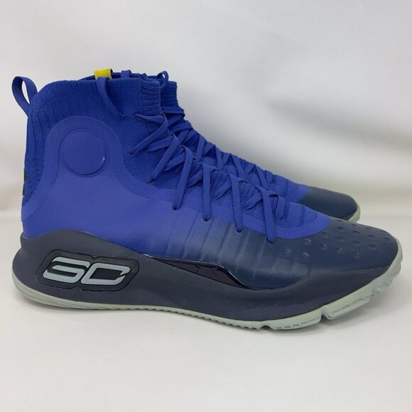 Under Armour Curry 4 More Fun Basketball Shoes Blue Men’s Size 11 - Picture 1 of 7